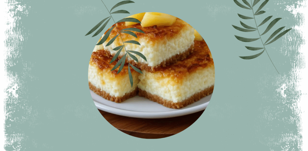 Pineapple Coconut Cheesecake Bars Recipe