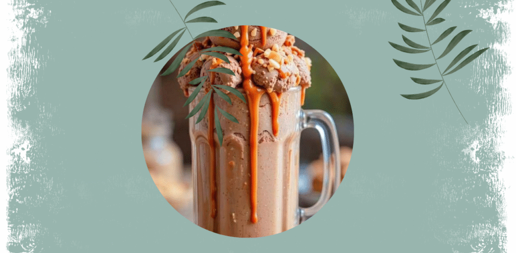 Summer Chocolate Peanut Butter Caramel Milkshake Recipe