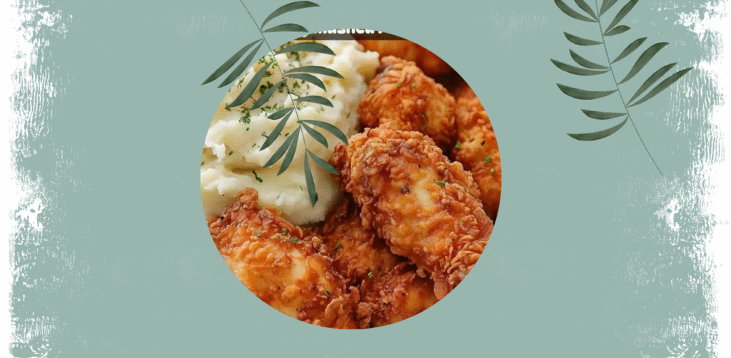 Fried Chicken with Creamy Mashed Potatoes Recipe