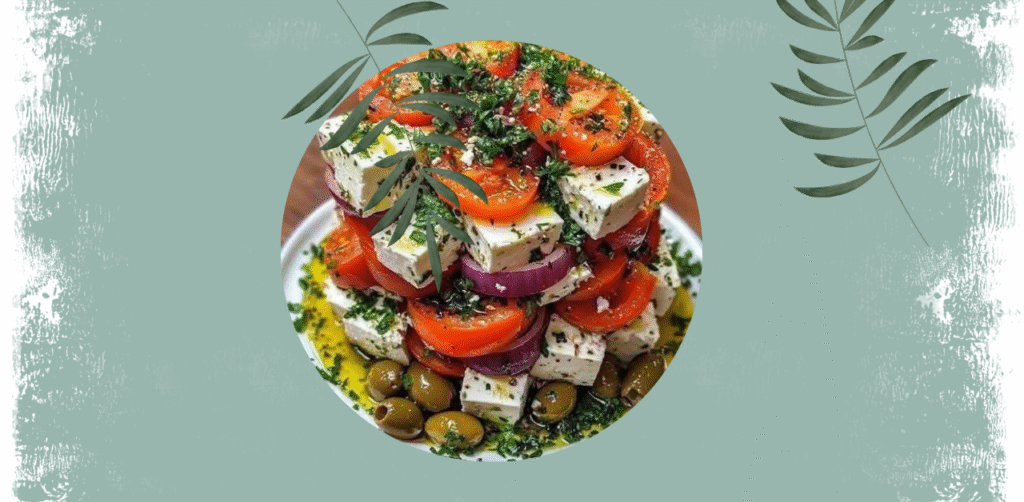 Greek Feta Salad Tower Recipe