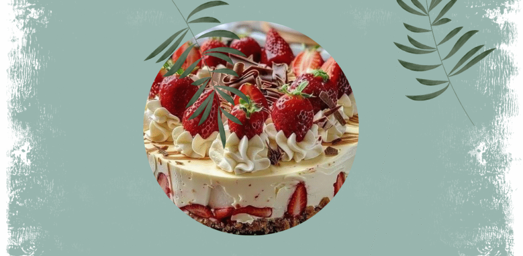 White Chocolate Strawberry Cheesecake Recipe