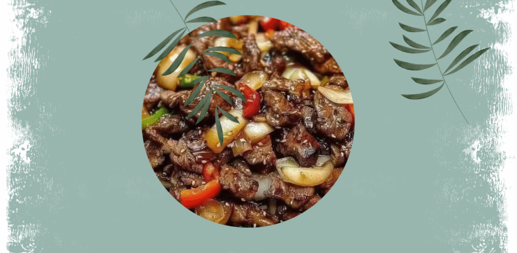 Sizzling Chinese Pepper Steak with Onions Recipe