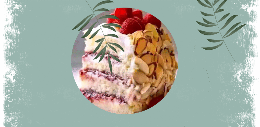 White Chocolate Almond Raspberry Cake Recipe
