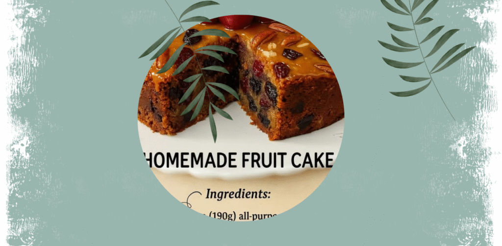 Homemade Fruit Cake Recipe
