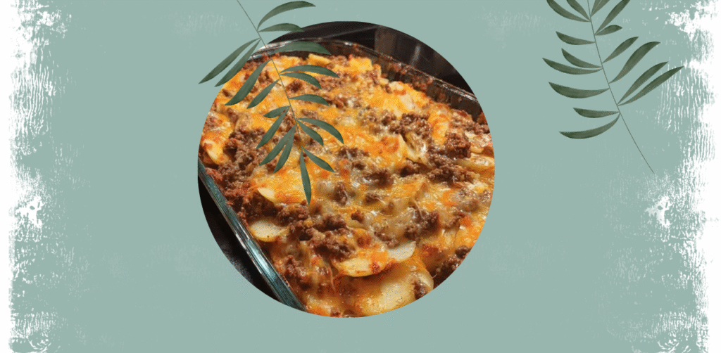 Cheesy Ground Beef and Potato Casserole Recipe