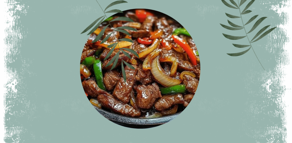 Sizzling Chinese Pepper Steak with Onions Recipe