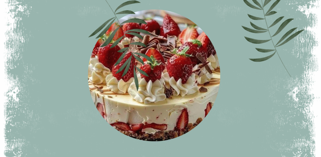 White Chocolate Strawberry Cheesecake Recipe