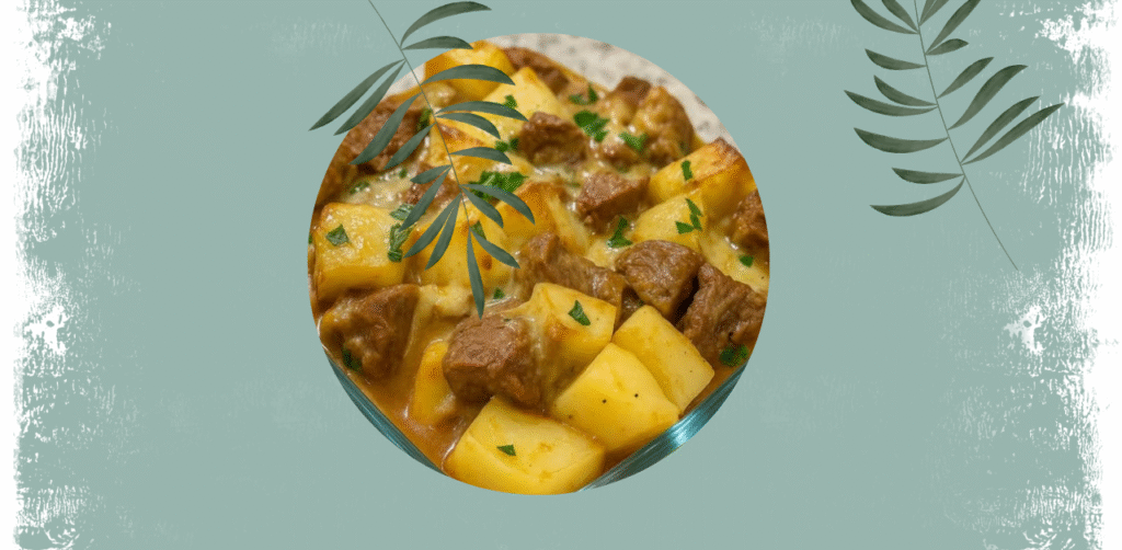 Crockpot Loaded Steak and Potato Bake Recipe