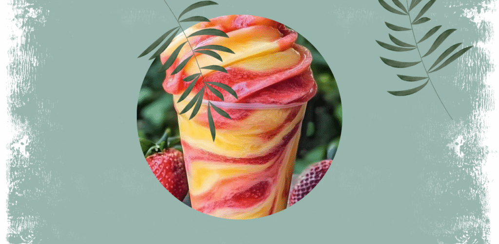 Pineapple Strawberry Swirled Slushies Recipe