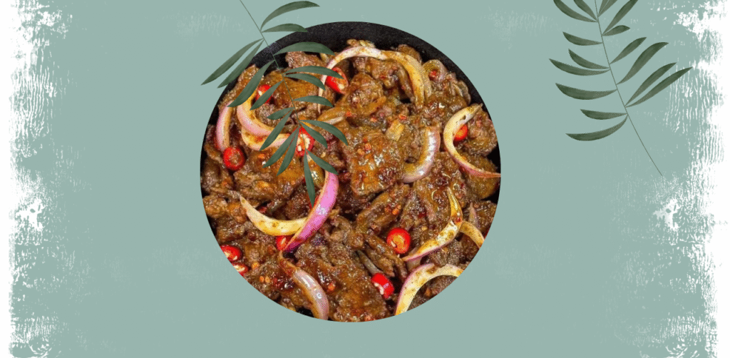 Spicy Stir-Fried Beef with Onions and Chilies Recipe