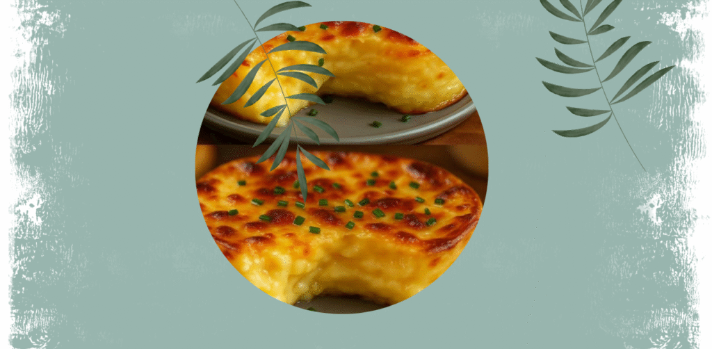 Baked Cheese White Eggs with Herb Cream Recipe