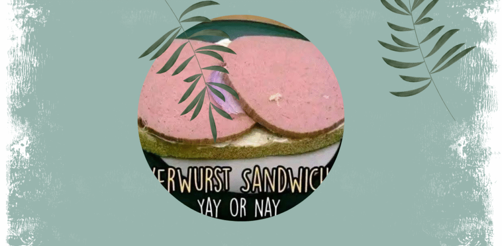 Classic Liverwurst Sandwich with Tangy Mustard and Crunchy Pickles