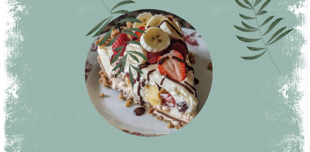 Banana Split Cheesecake Cake Recipe