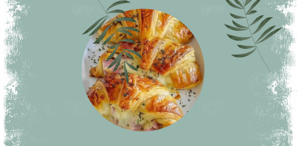 **Recipe Name:** Baked Ham and Cheese Croissants **Description:** Baked Ham and Cheese Croissants are the epitome of comfort food elegance—flaky, buttery croissants filled with savory ham and gooey melted cheese, then brushed with a flavorful Dijon-honey butter and baked until golden and crisp. This recipe transforms a few simple ingredients into a warm, satisfying dish that’s perfect for brunch, lunch, or even a cozy dinner. Whether you're feeding a crowd or just treating yourself, these croissants are a guaranteed hit. The contrast between the crisp exterior and the melty, savory interior makes every bite irresistible. Plus, they’re incredibly easy to prepare and can be assembled ahead of time. --- **Ingredients:** *For the croissants:* - 12 mini croissants (day-old works best for structure) - ¾ pound smoked deli ham, thinly sliced - 6 slices Swiss cheese, halved diagonally *For the Dijon-honey butter:* - ¼ cup unsalted butter, softened - 2 tablespoons Dijon mustard - 1 tablespoon honey - 2 green onions, finely chopped - Kosher salt and freshly ground black pepper, to taste *For the topping:* - 1 large egg white - 1 tablespoon water - 2 teaspoons poppy seeds (optional, for crunch and visual appeal) --- **Instructions:** 1. **Preheat and prep:** Preheat your oven to 375°F (190°C). Lightly grease a 9x13-inch baking dish or line it with parchment paper for easy cleanup. This ensures the croissants bake evenly and don’t stick. 2. **Make the Dijon-honey butter:** In a small bowl, combine the softened butter, Dijon mustard, honey, and chopped green onions. Season with a pinch of salt and freshly ground black pepper. Mix until smooth and well blended. This spread adds a tangy, slightly sweet flavor that complements the ham and cheese beautifully. 3. **Assemble the croissants:** Slice each croissant in half horizontally. Spread a generous layer of the Dijon-honey butter on both the top and bottom halves. Layer each bottom half with a few slices of ham and a piece of Swiss cheese. Top with the other half of the croissant to form a sandwich. Repeat with all 12 croissants. 4. **Arrange in baking dish:** Place the assembled croissants in a single layer in the prepared baking dish. They can be snug, but avoid overlapping too much to ensure even baking. 5. **Prepare the egg wash:** In a small bowl, whisk together the egg white and 1 tablespoon of water. Brush the tops of the croissants with this mixture to help them brown beautifully. Sprinkle with poppy seeds if using. 6. **Bake:** Bake in the preheated oven for 15–18 minutes, or until the croissants are golden brown and the cheese is melted and bubbly. The tops should be crisp, and the filling warm and gooey. 7. **Cool slightly and serve:** Let the croissants rest for about 5 minutes before serving. This allows the cheese to set slightly and makes them easier to handle. Serve warm, perhaps with a side salad or a bowl of tomato soup for a complete meal. --- **Tips & Variations:** - **Cheese options:** Swiss cheese is classic, but Gruyère, cheddar, or provolone also work wonderfully. - **Add herbs:** A sprinkle of fresh thyme or rosemary inside the croissants adds a fragrant twist. - **Make ahead:** Assemble the croissants and refrigerate overnight. Bake just before serving for a stress-free brunch. - **Mini party bites:** Use cocktail croissants for bite-sized versions—perfect for parties or potlucks. --- These Baked Ham and Cheese Croissants are more than just a sandwich—they’re a warm, flaky hug in food form. If you’re feeling adventurous, I can help you create a tropical twist with pineapple chutney or a spicy version with jalapeño and pepper jack. Just say the word!