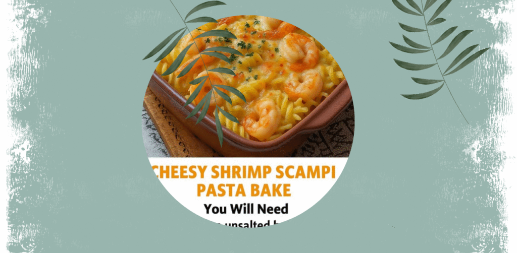 Cheesy Shrimp Scampi Pasta Bake Recipe