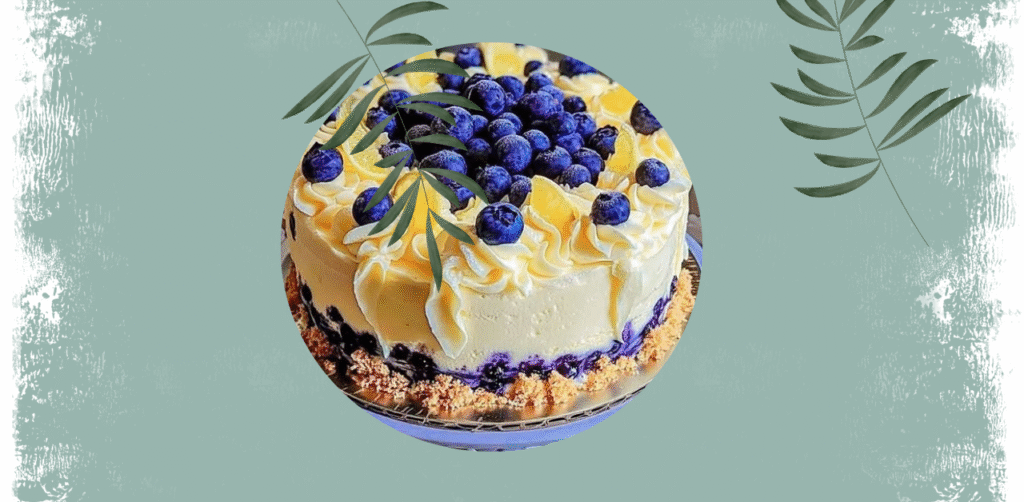 Lemon Blueberry Cheesecake Cake with Creamy Layers Recipe