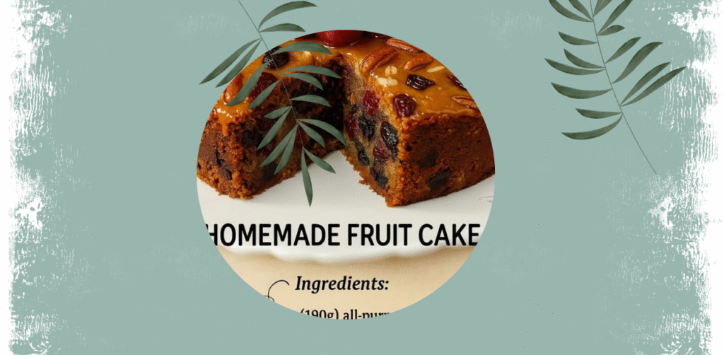 Homemade Fruit Cake Recipe