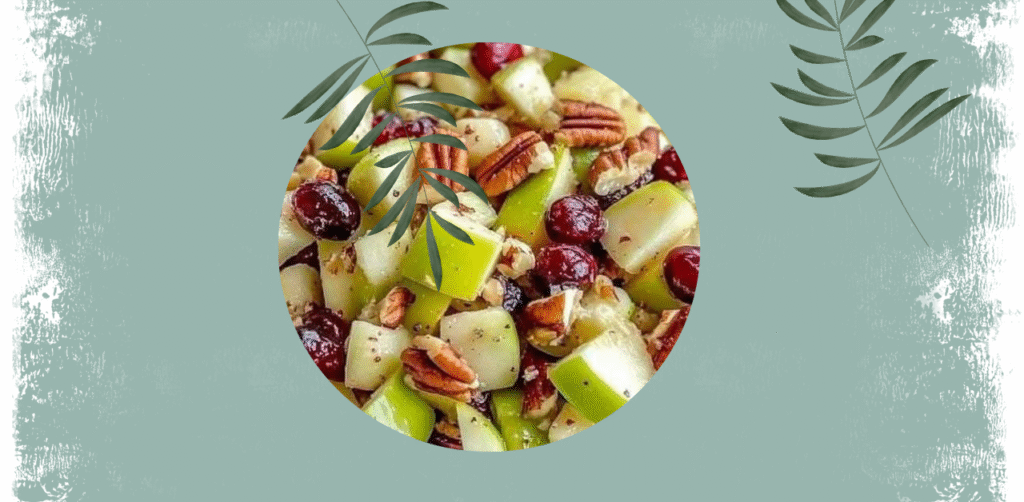 Crisp Autumn Apple Salad with Honeycrisp Apples, Celery, Grapes, Pecans & Dried Cranberries Recipe