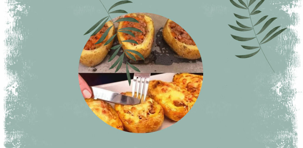 Cheesy Beef Stuffed Potatoes Recipe