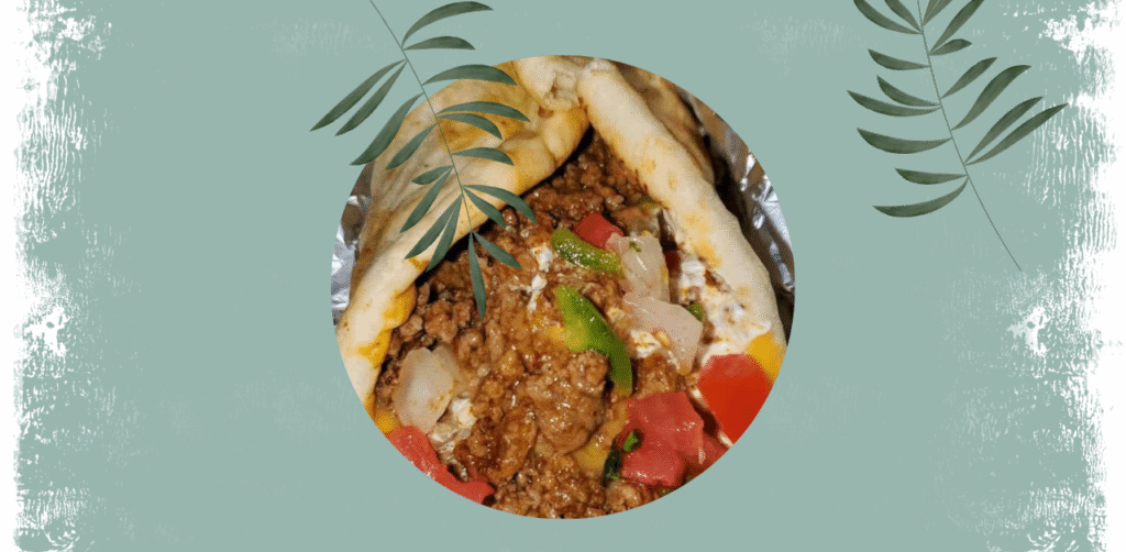 Homemade Hamburger Peppers and Onion Gyros Recipe