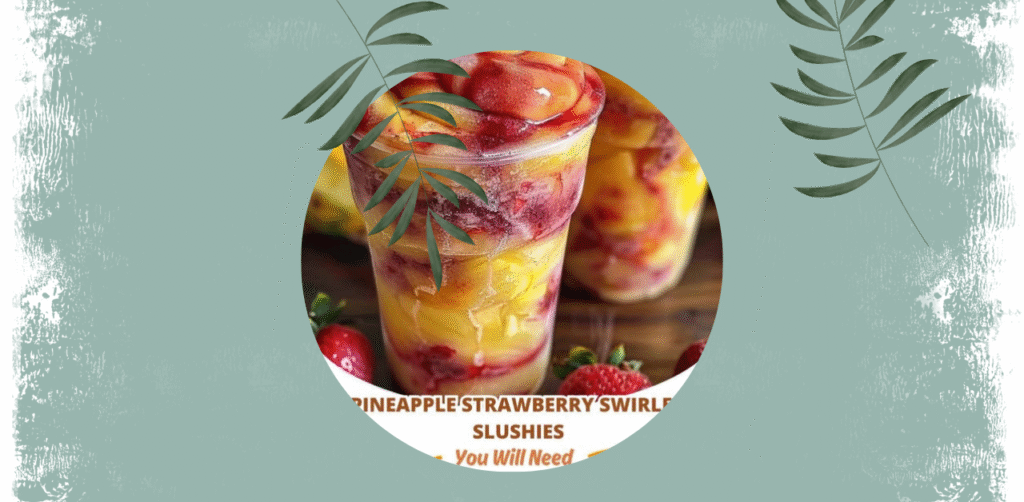 Pineapple Strawberry Swirled Slushies Recipe