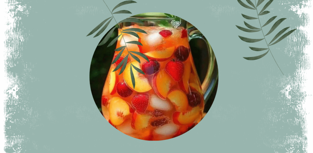 Peach Strawberry Cherry Summer Sangria Recipe