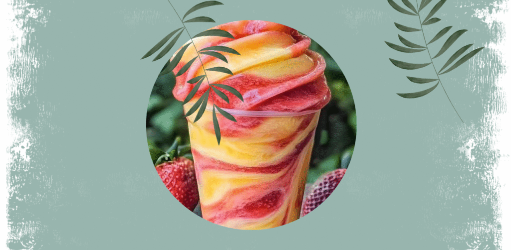Pineapple Strawberry Swirled Slushies Recipe
