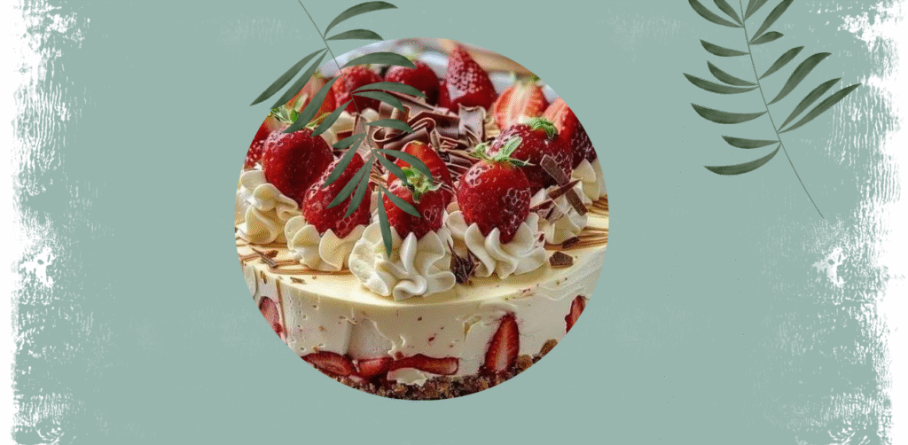 White Chocolate Strawberry Cheesecake Recipe