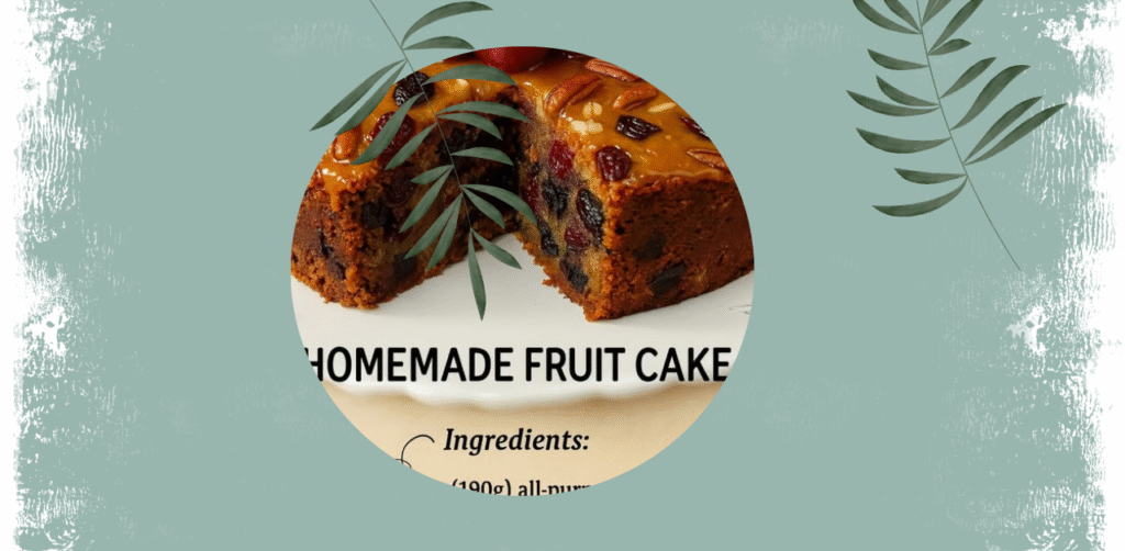 HOMEMADE FRUIT CAKE Recipe