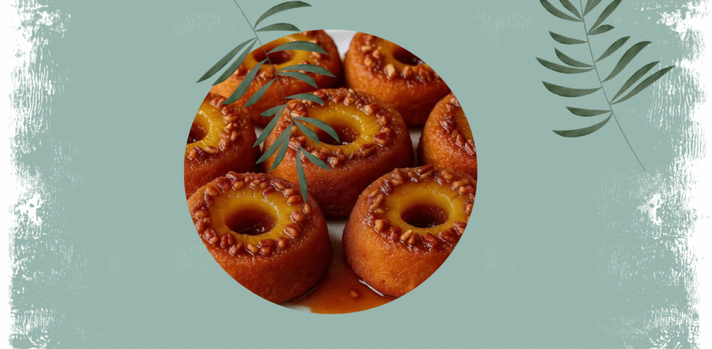 SWEET POTATO PINEAPPLE UPSIDE-DOWN DONUT RINGS Recipe