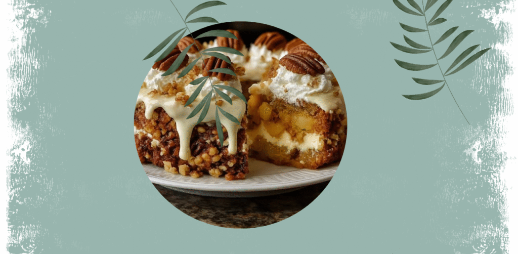 Southern Creamy Pineapple Pecan Cake Recipe