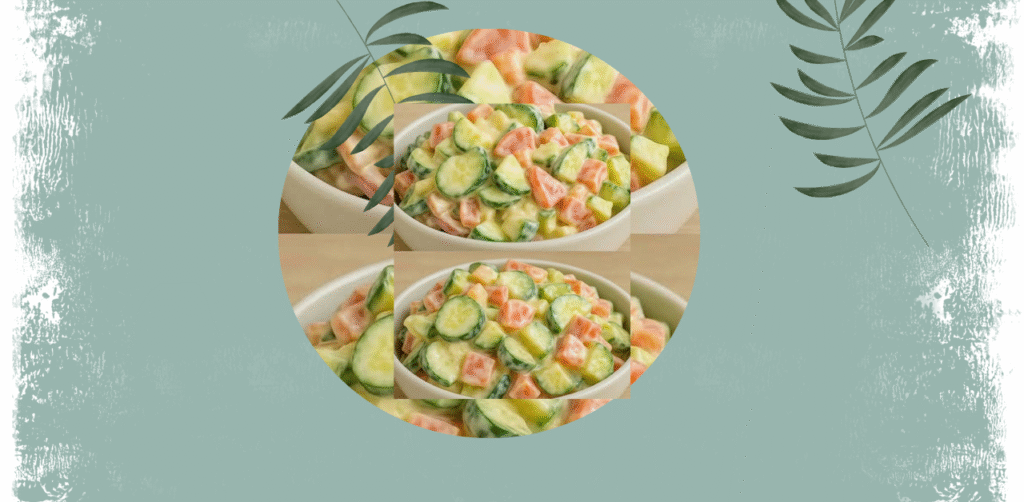 Classic Cucumber Salad with Vinegar and Onion Recipe
