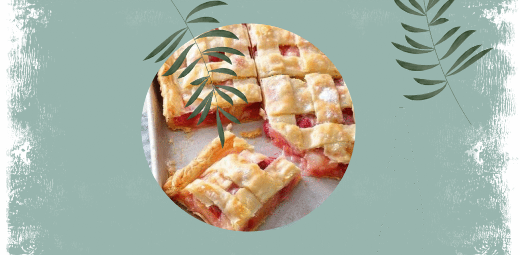 Raspberry-Rhubarb Slab Pie Recipe