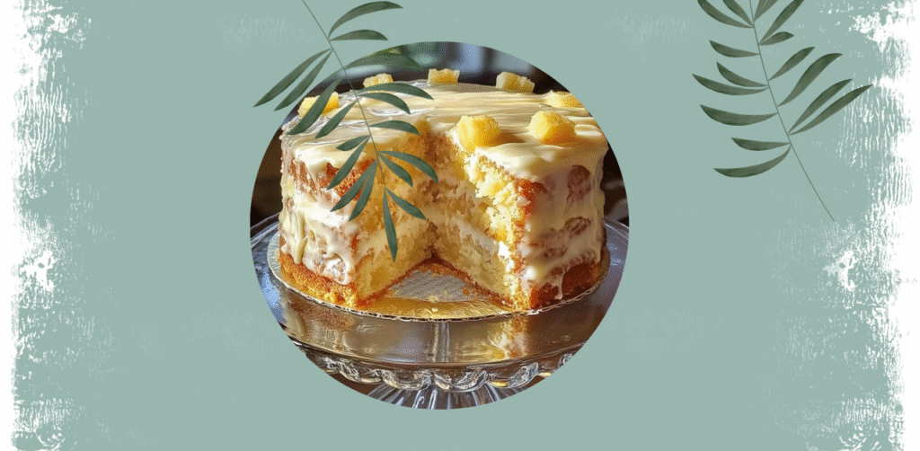 Pineapple Layer Cake with Glaze Recipe
