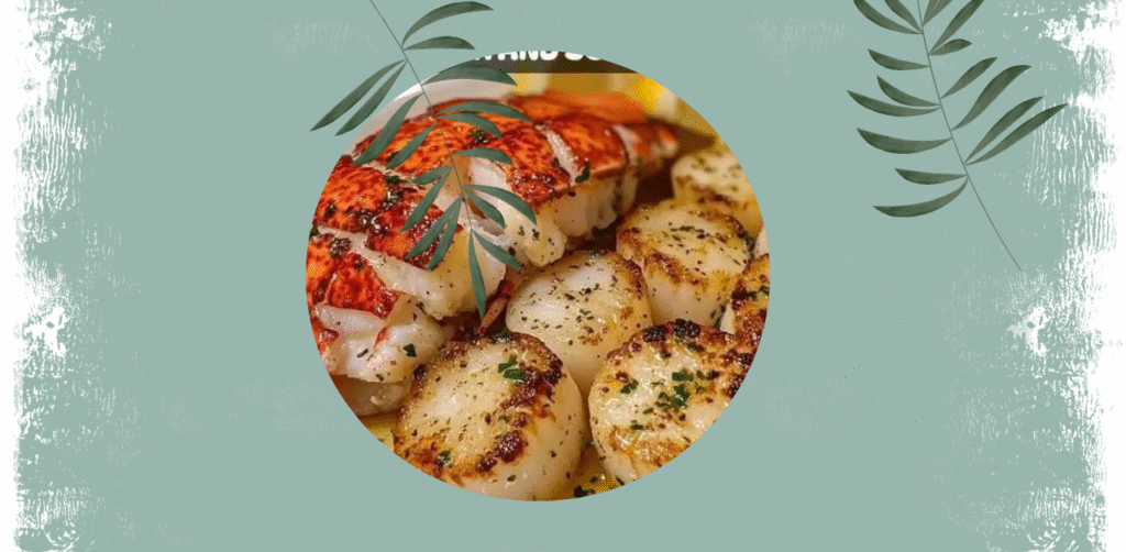 Succulent Garlic Butter Lobster & Scallops with Herbs