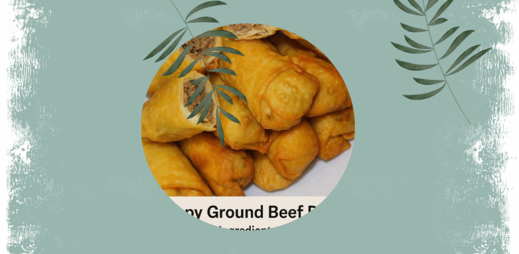 Crispy Ground Beef Rolls Recipe