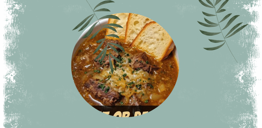 French Onion Beef Short Rib Soup Recipe
