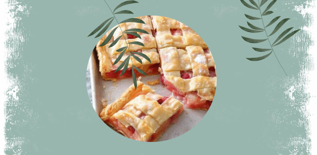Raspberry-Rhubarb Slab Pie Recipe