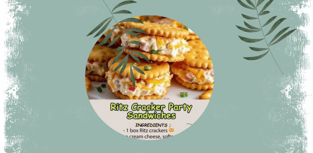 Ritz Cracker Party Sandwiches Recipe