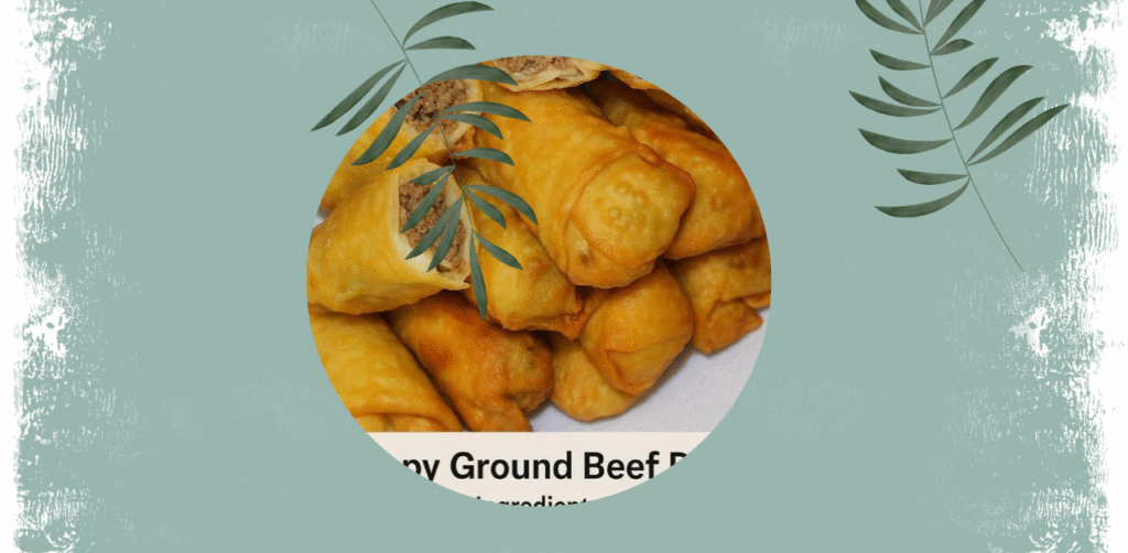 Crispy Ground Beef Rolls Recipe