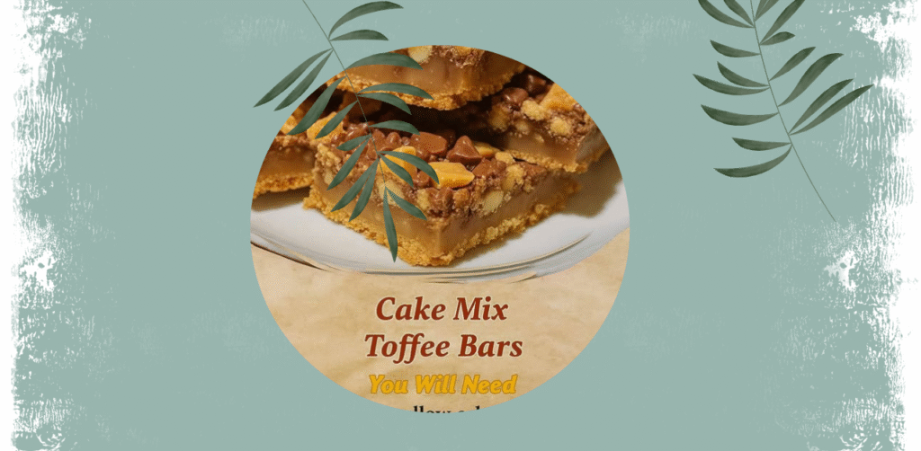Cake Mix Toffee Bars Recipe