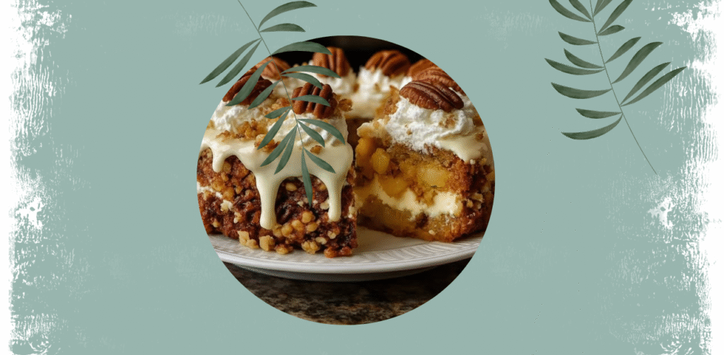 Southern Creamy Pineapple Pecan Cake Recipe