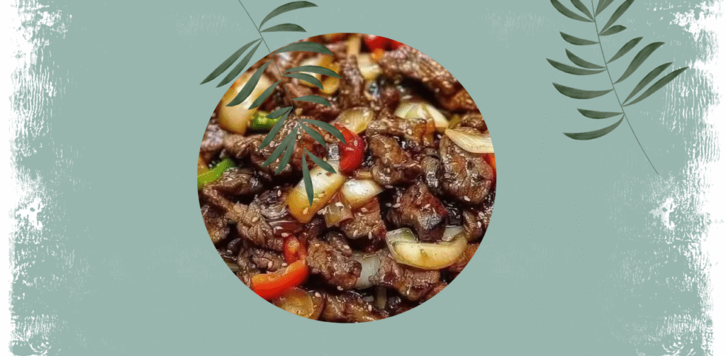 Sizzling Chinese Pepper Steak with Onions Recipe