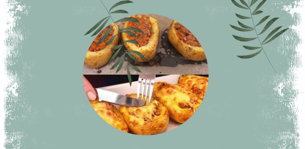 Cheesy Beef Stuffed Potatoes Recipe