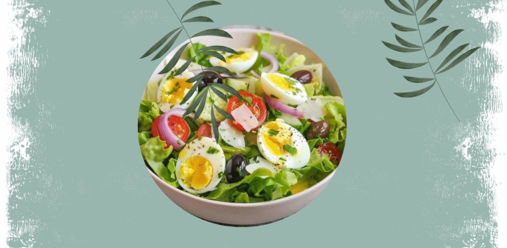 Zesty Lettuce & Egg Garden Salad Recipe