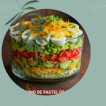 Layered Veggie Salad with Eggs & Avocado