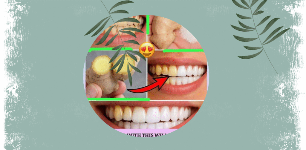Ginger & Salt Natural Teeth Whitening Scrub