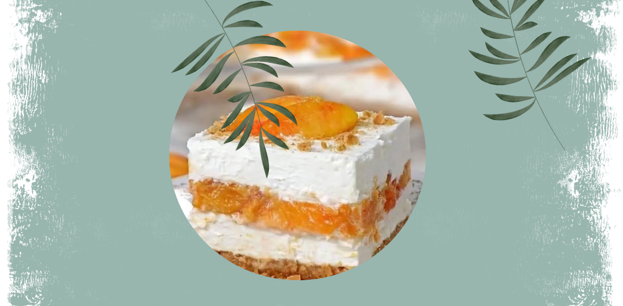 Creamy Peach Ice Cream Dessert