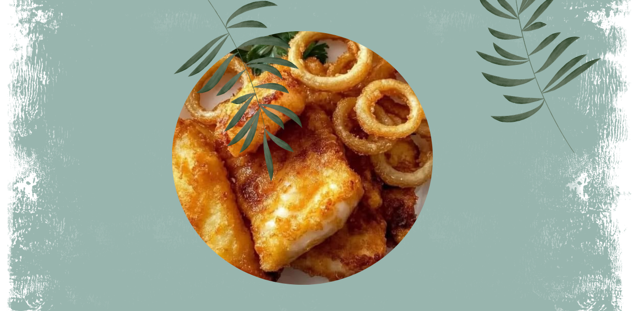 Crispy Cod & Golden Onion Rings Platter