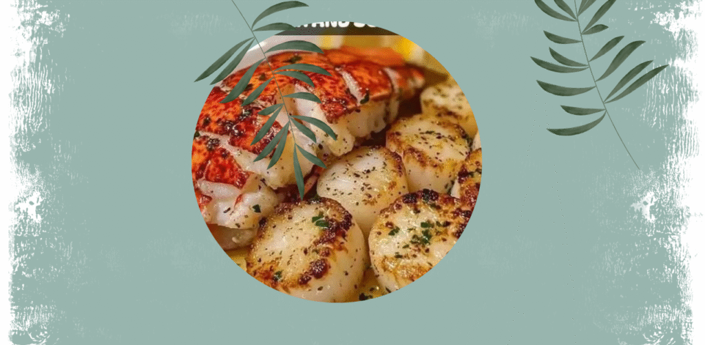 Succulent Garlic Butter Lobster & Scallops with Fresh Herbs